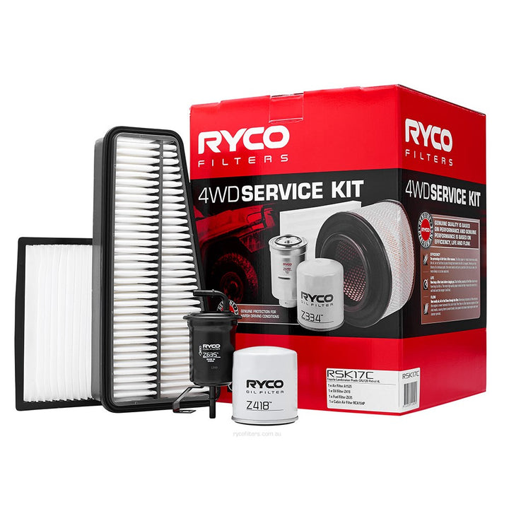 Ryco 4WD Filter Service Kit RSK17C Toyota LandCruiser Prado GRJ120
