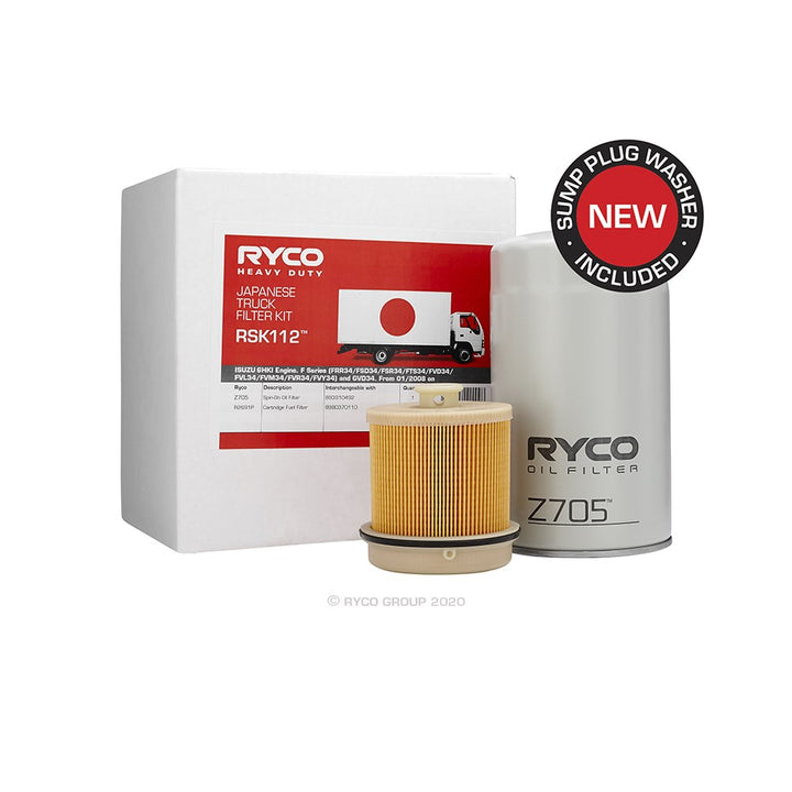 Ryco Heavy Duty Service Kit RSK112 Isuzu 6HK1