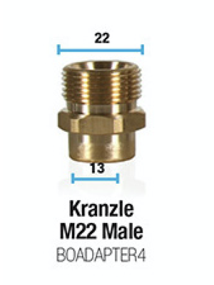 Bowden's Own Snow Cannon Adaptor - Kranzle M22 Male