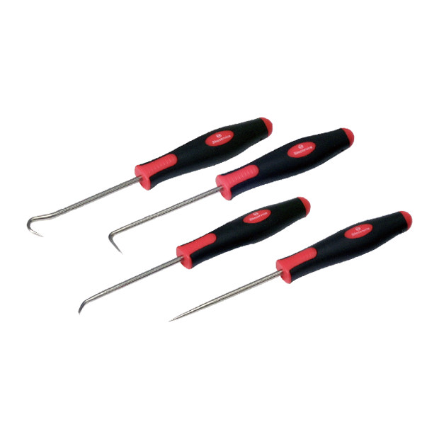 BikeService Pick and Hook Set Short 4 Piece - 76mm - BS1234