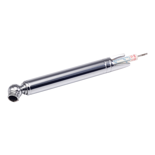 BikeService Tyre Pressure and Thread Depth Gauge - 0 - 50 PSI, 0-10mm, 0-1/32 Inch - BS3211