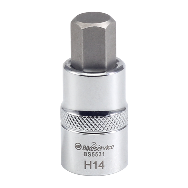BikeService Internal Axle Allen Key Socket - 14mm - BS5531