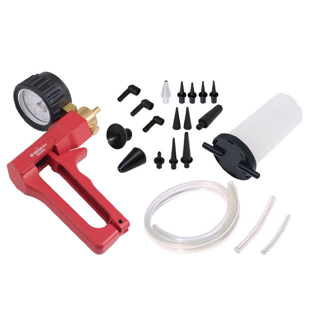 BikeService Motorcycle Brake Bleeder Kit with Vaccum Pump - BS5582