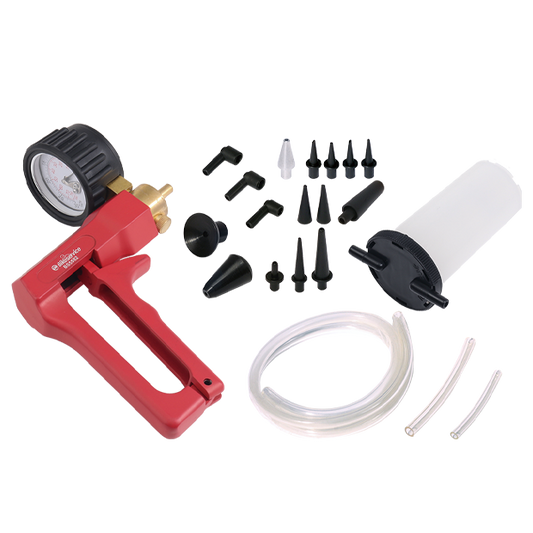 BikeService Motorcycle Brake Bleeder Kit with Vaccum Pump - BS5582