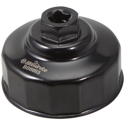 BikeService Cup Oil Filter Wrench - 68mm, 14 Flute - BS6663