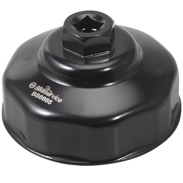 BikeService Cup Oil Filter Wrench - 76mm, 8 Flute - BS6665