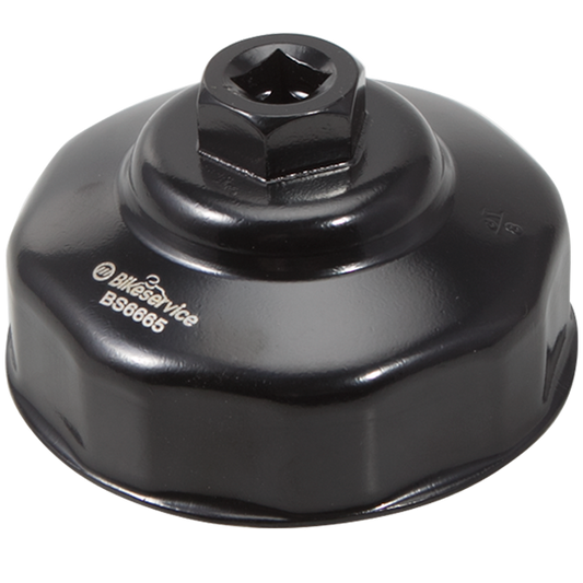 BikeService Cup Oil Filter Wrench - 76mm, 8 Flute - BS6665