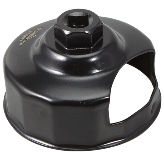 BikeService Cup Oil Filter Wrench With Window - 76mm, 14 Flute - BS6667