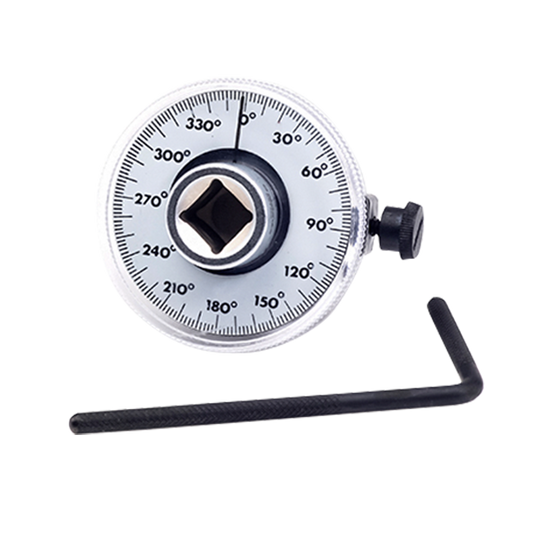 BikeService Torque Angle Gauge - 360 Degrees, 1/2 Inch - BS7356