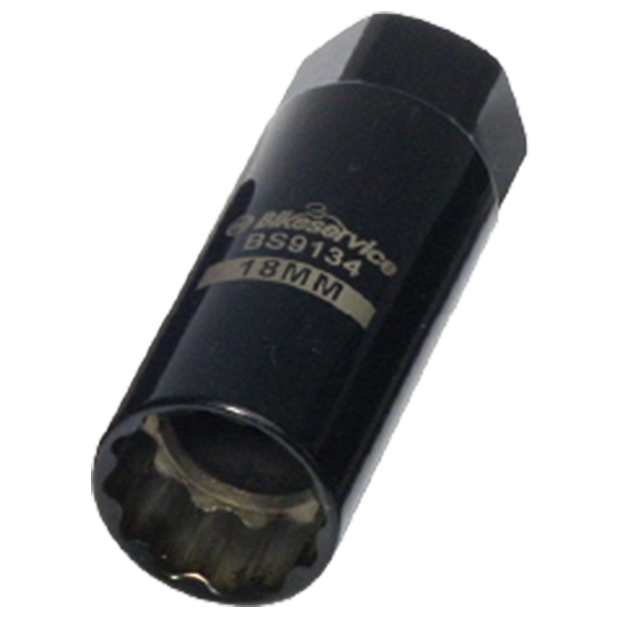 BikeService Extra Thin Wall Spark Plug Socket 18mm
