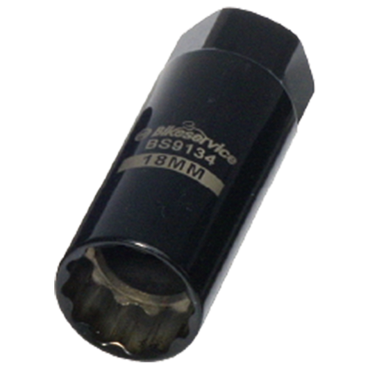 BikeService Extra Thin Wall Spark Plug Socket 18mm