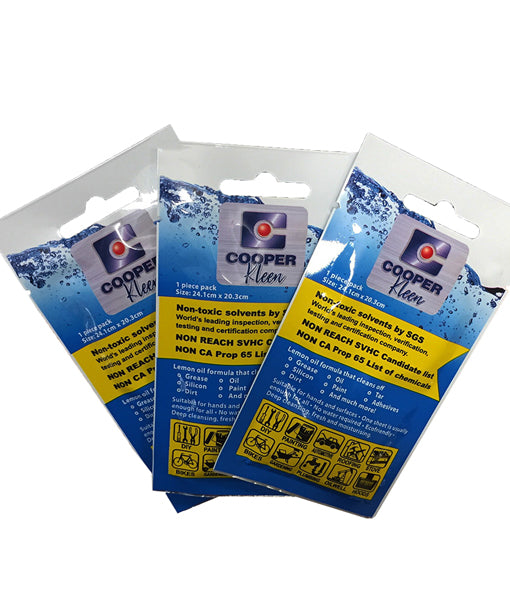 Cooper Kleen Lemon Oil Wipes 40 Pack