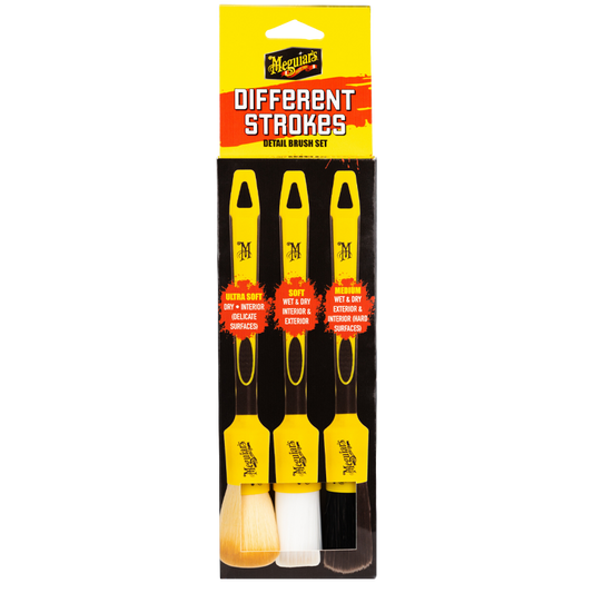 Meguiar's Different Strokes Detail brush set