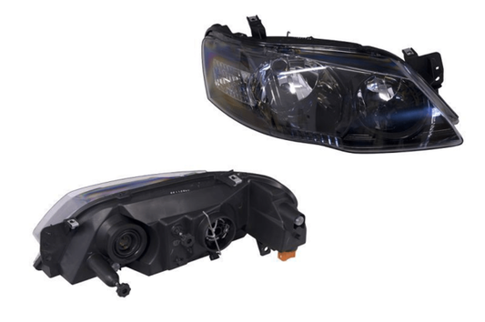 RIGHT HAND SIDE HEADLIGHT (BLACK HOUSING) TO SUIT FORD FALCON BF SERIES 2/FAIRMONT XT 09/2006-02/2008