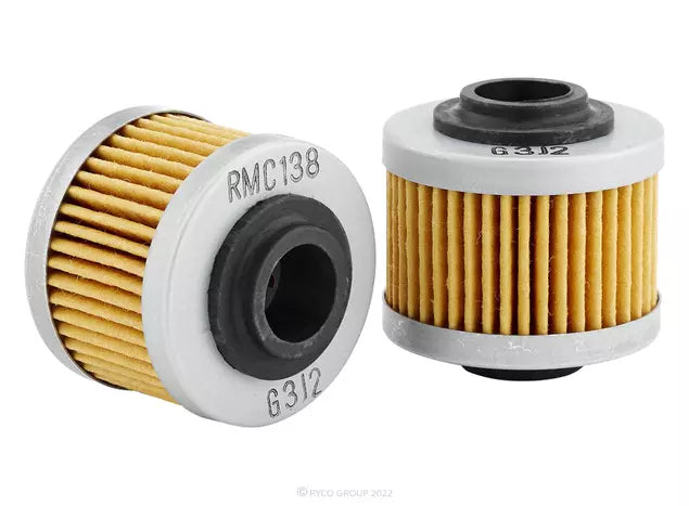 Ryco Motorcycle Oil Filter - RMC138 - RMC138