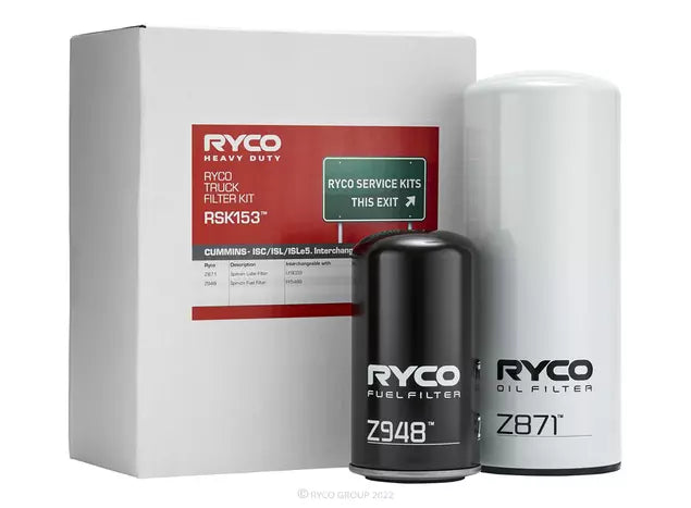Ryco Heavy Duty Service Kit RSK153 Cummins ISC ISL
