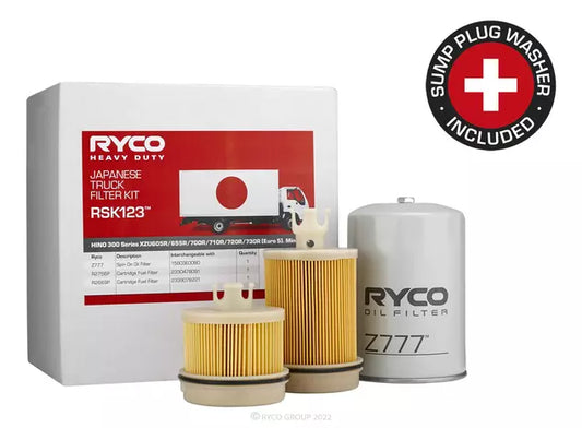 Ryco Heavy Duty Service Kit RSK123 Hino 300 Ryco part RSK123 automotive filter service kit