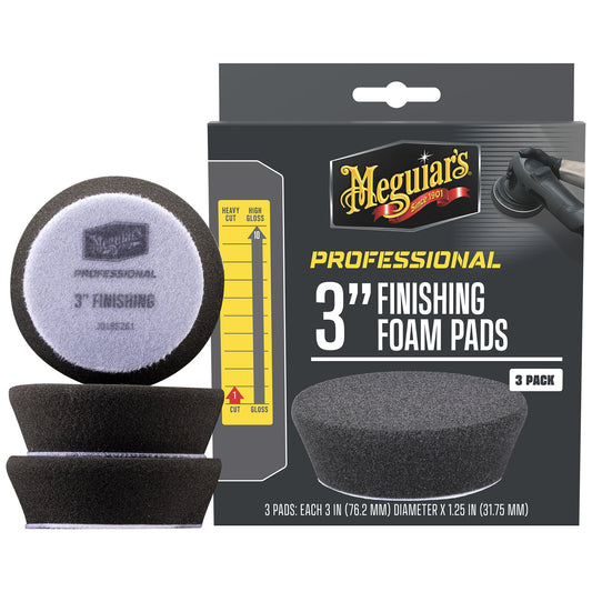 Meguiar's 3 INCH FINISHING FOAM PADS - 3 PACK