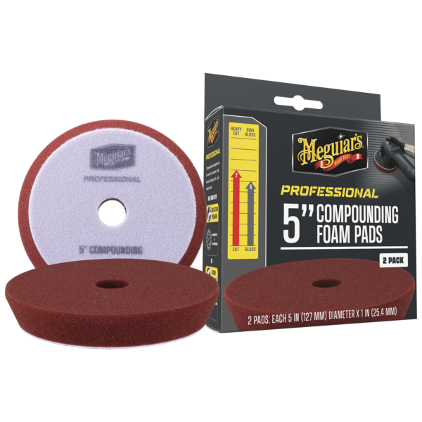Meguiar's 5 INCH COMPOUNDING FOAM PADS - 2 PACK