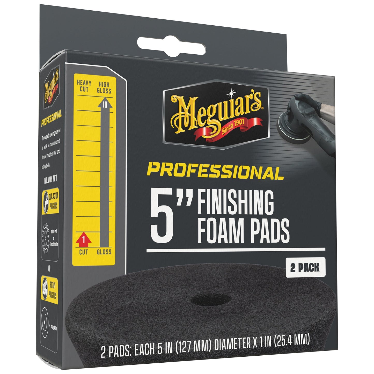 Meguiar's 5 INCH FINISHING FOAM PADS - 2 PACK