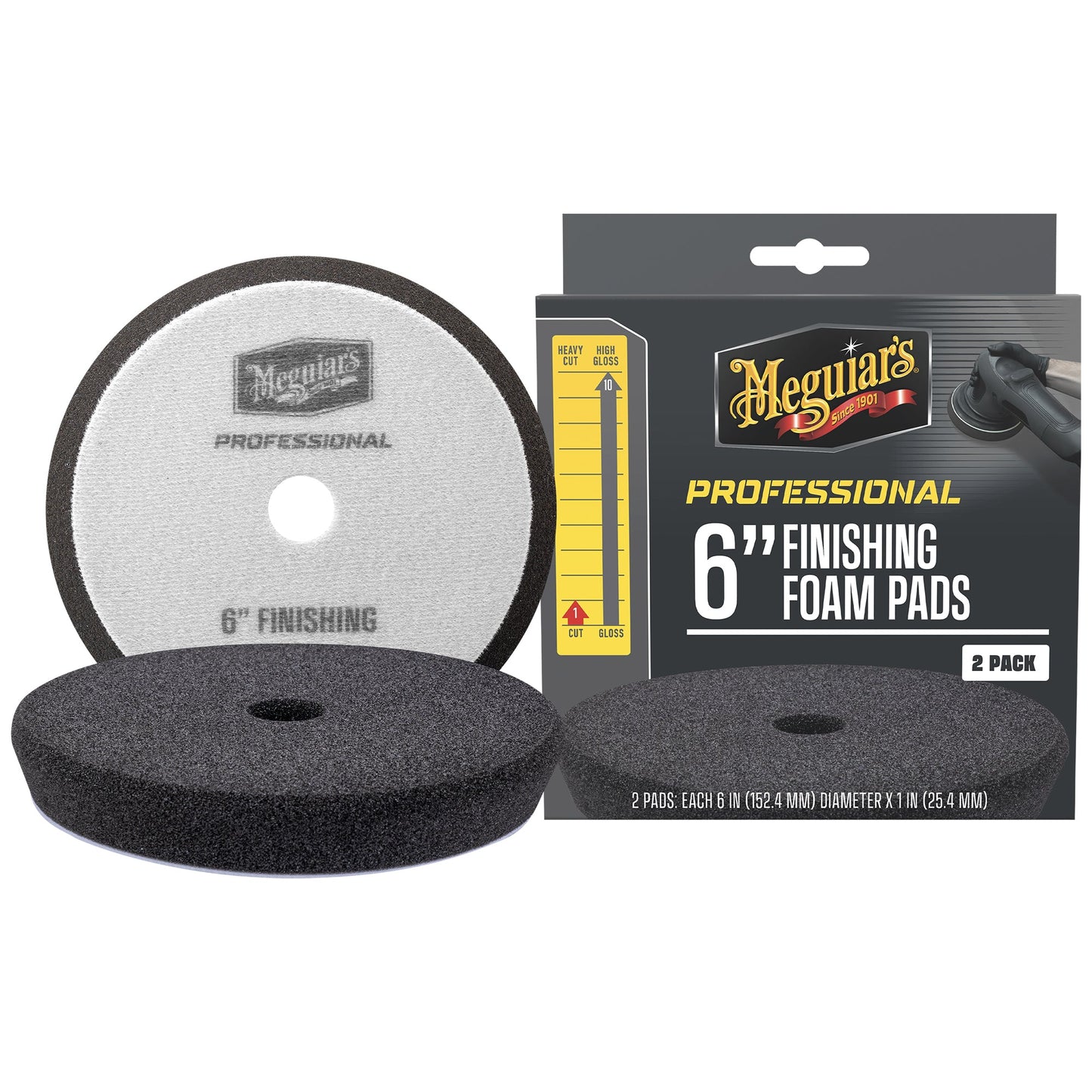 Meguiar's 6 INCH FINISHING FOAM PADS - 2 PACK