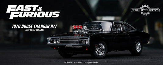 Limited Edition Truespec Fast & Furious Dom's 1970 Dodge Charger R/T, 1:24 33721