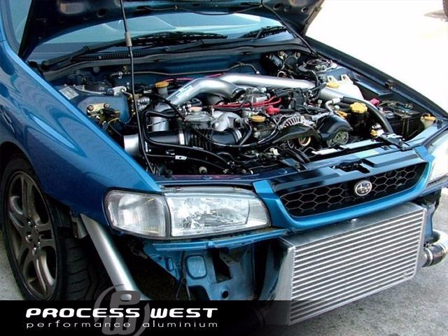 Process West Front Mount Intercooler Kit Subaru WRX STI GC8 97-00 PWFMIC01