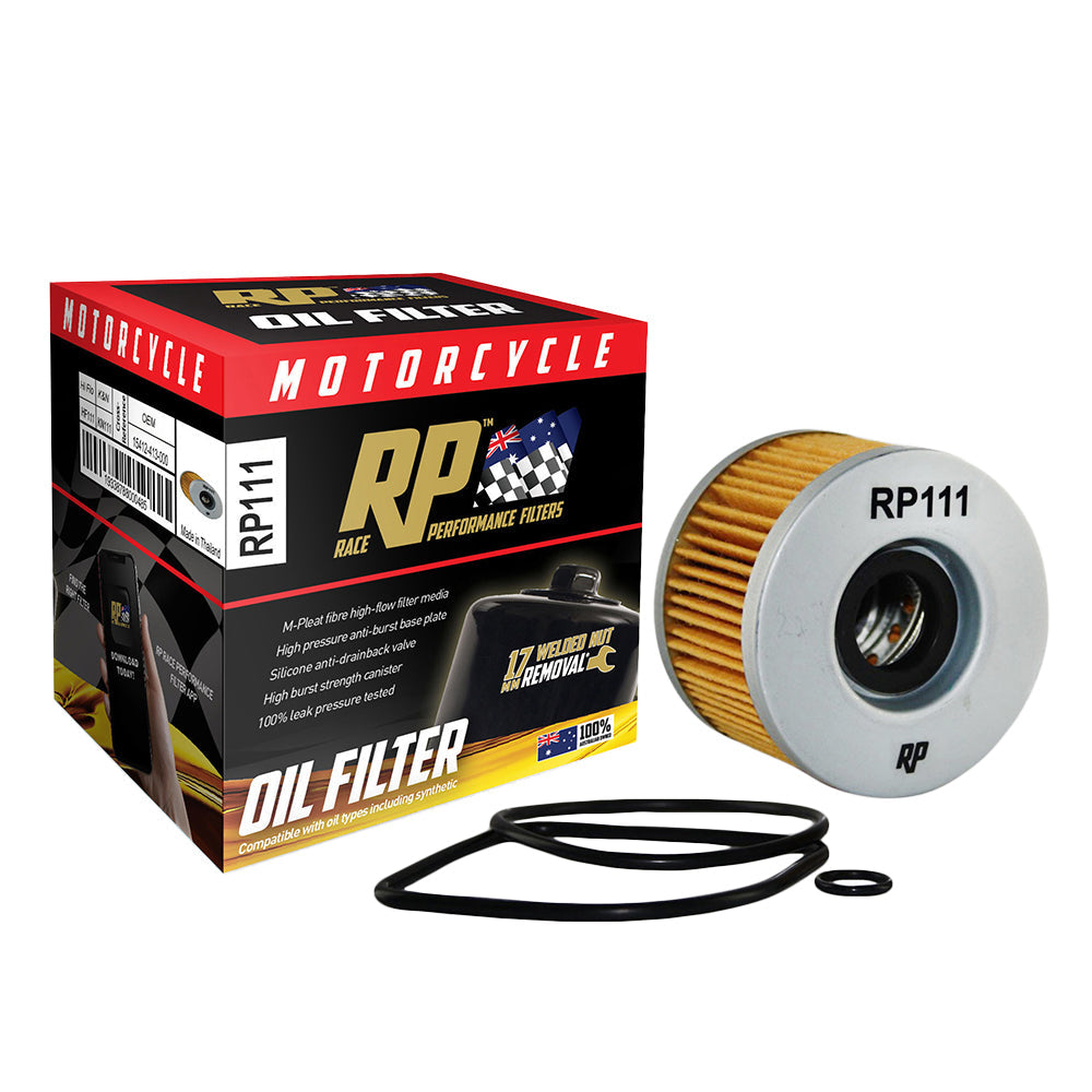 Race Performance Motorcycle Oil Filter RP111