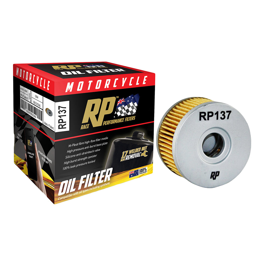 Race Performance Motorcycle Oil Filter RP137