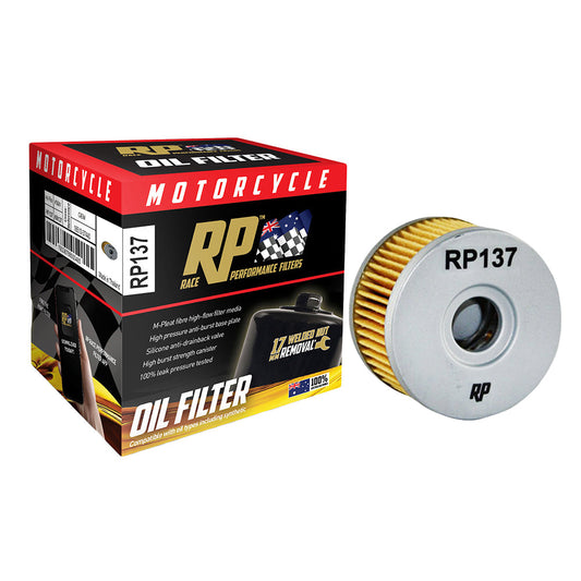 Race Performance Motorcycle Oil Filter RP137
