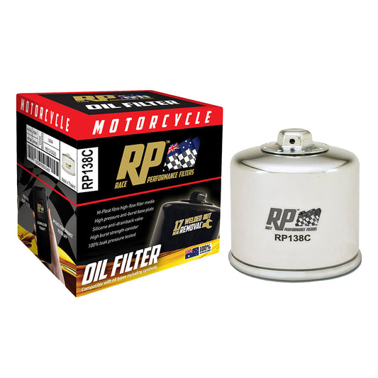 Race Performance Motorcycle Oil Filter - RP138C