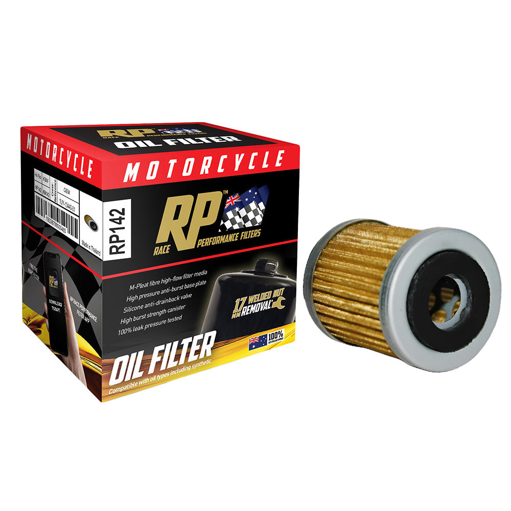 Race Performance Motorcycle Oil Filter RP142