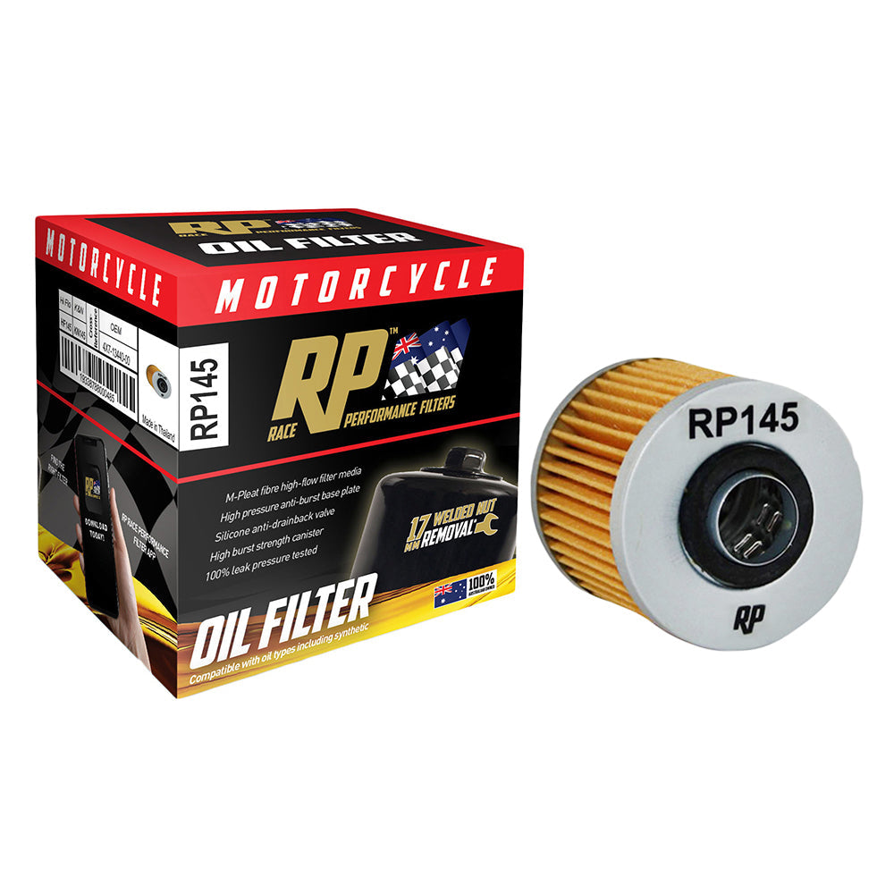 Race Performance Motorcycle Oil Filter RP145