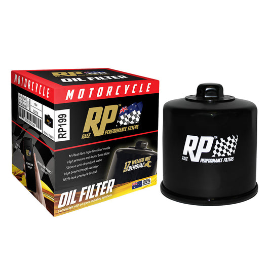 Race Performance Motorcycle Oil Filter - RP199