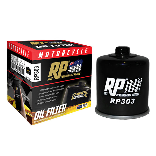 Race Performance Motorcycle Oil Filter RP303