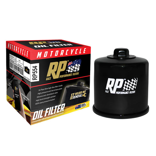 Race Performance Motorcycle Oil Filter - RP554