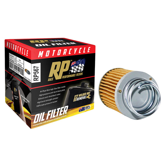 Race Performance Motorcycle Oil Filter - RP567