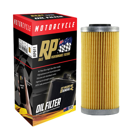 Race Performance Motorcycle Oil Filter - RP611