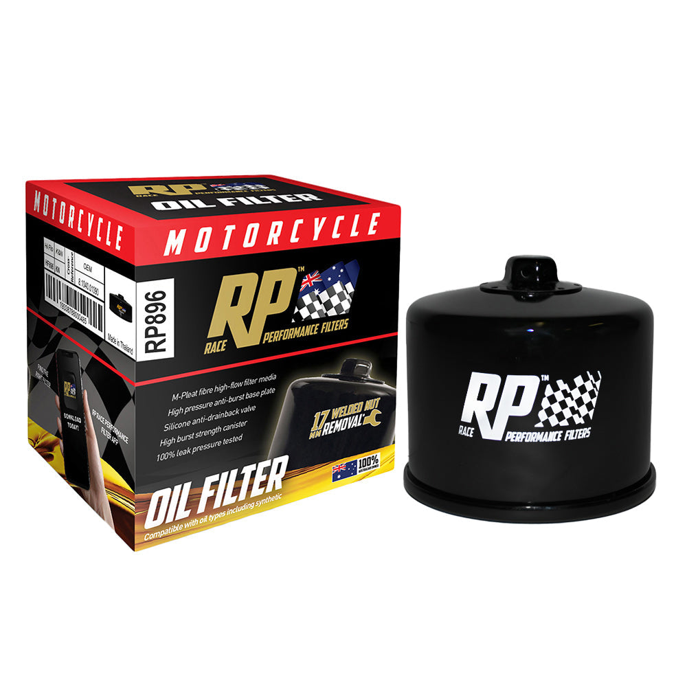 Race Performance Motorcycle Oil Filter - RP896