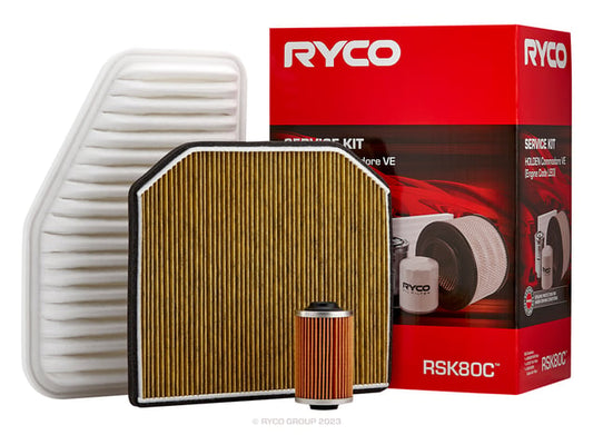 Ryco Filter Service Kit - Holden Commodore VE V6 RSK80C Ryco part RSK80C automotive filter service kit