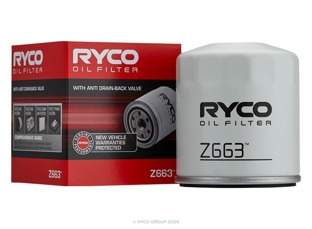 Ryco Oil Filter - Z663 - Z663