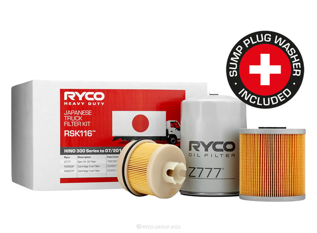 Ryco Filter Service Kit - Hino 300 Series N04C - RSK116