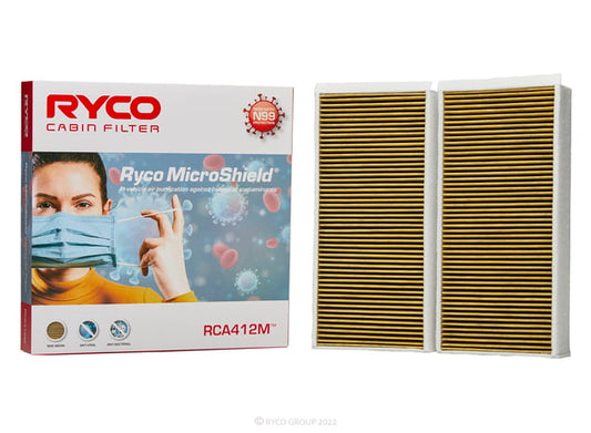 Ryco N99 MicroShield Cabin Air Filter - RCA412M Ryco part RCA412M automotive cabin air filter