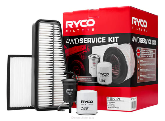 Ryco 4WD Filter Service Kit RSK17C Toyota LandCruiser Prado GRJ120 Ryco part RSK17C automotive filter service kit