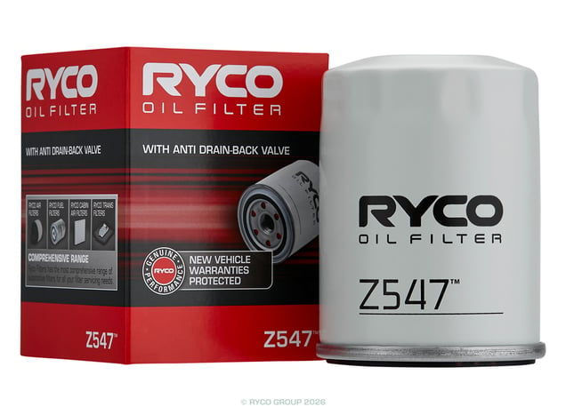 Ryco Oil Filter - Z547 - Z547