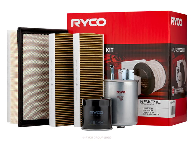 Ryco 4WD Filter Service Kit RSK71C Nissan Navara D40 V9X