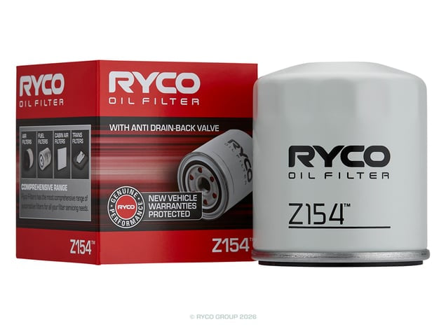 Ryco Oil Filter - Z154 - Z154
