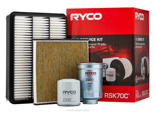 Ryco 4WD Filter Service Kit RSK70C Toyota LandCruiser Prado KDJ120R