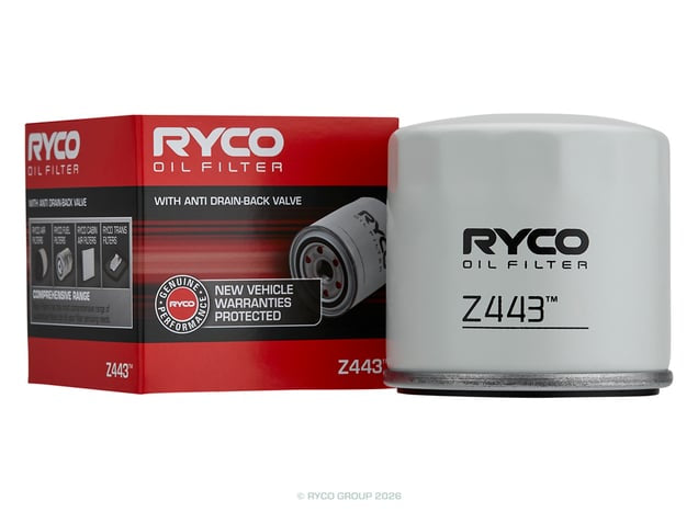 Ryco Oil Filter - Z443 - Z443