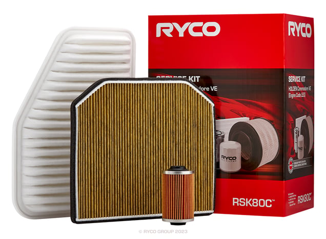 Ryco Filter Service Kit - Holden Commodore VE V6 - RSK80C
